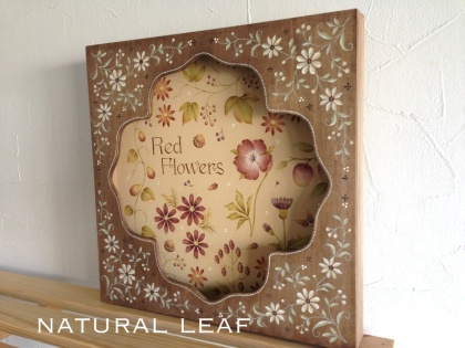 レッドフラワーのフレーム横