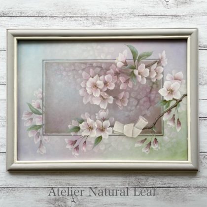 「 Cherry Blossoms 心に重なる春の色 」 デザイン押見素子先生 サン-ケイオリジナルフラワーコレクションカレンダーより